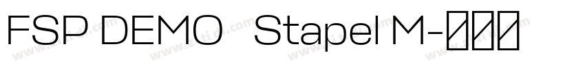 FSP DEMO   Stapel M字体转换